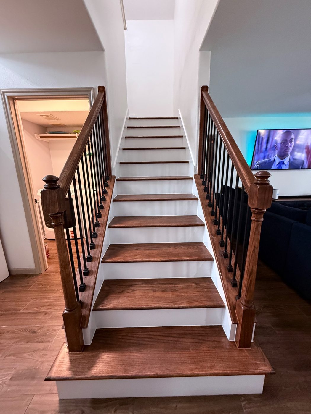 Custom fireplace feature wall